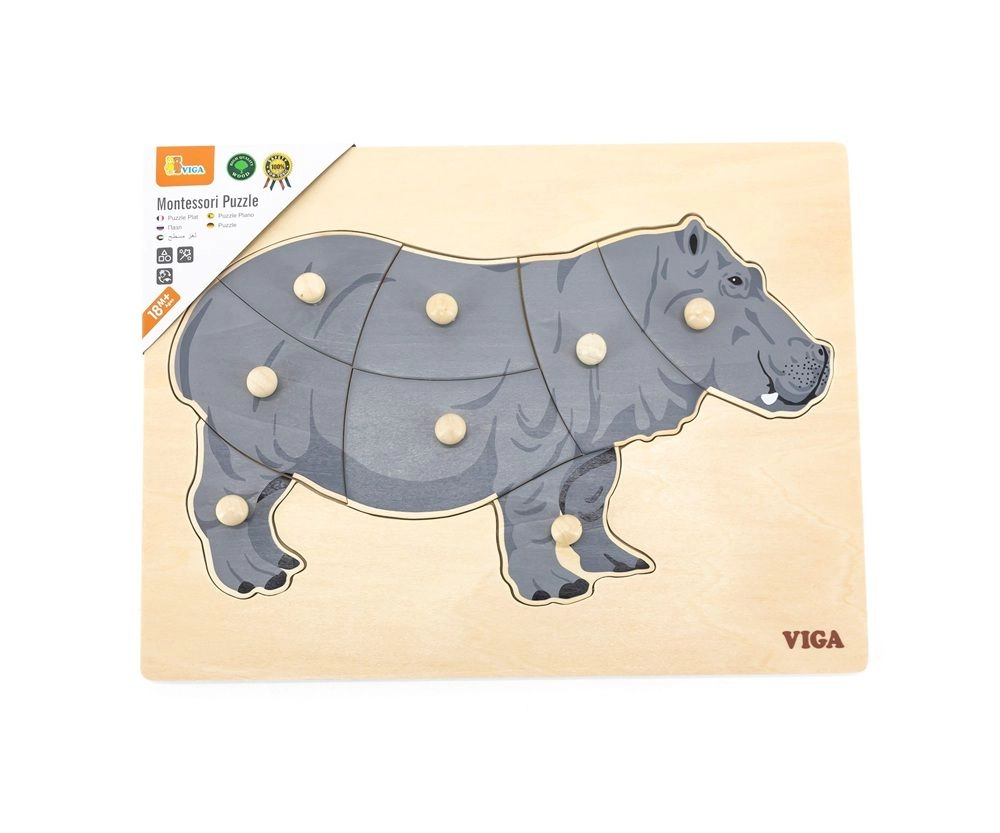 Shape Block Puzzle - Hippo - 3 +