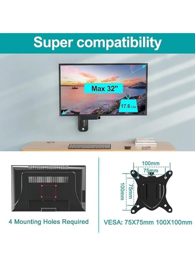 Single Monitor Wall Mount - 32" 100x100mm