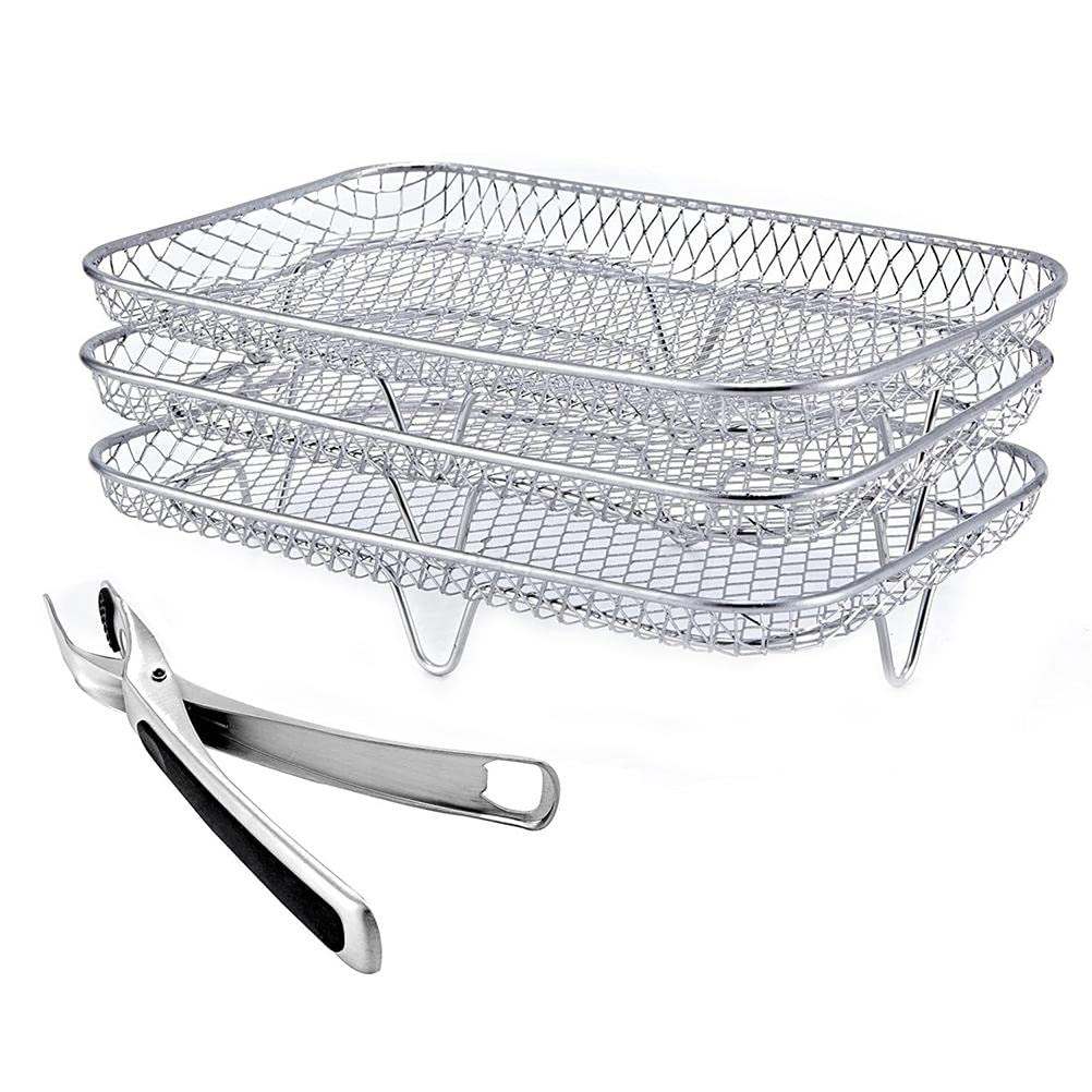 D96SQW1W Air Fryer Rack - 304 stainless steel 3 pieces/set