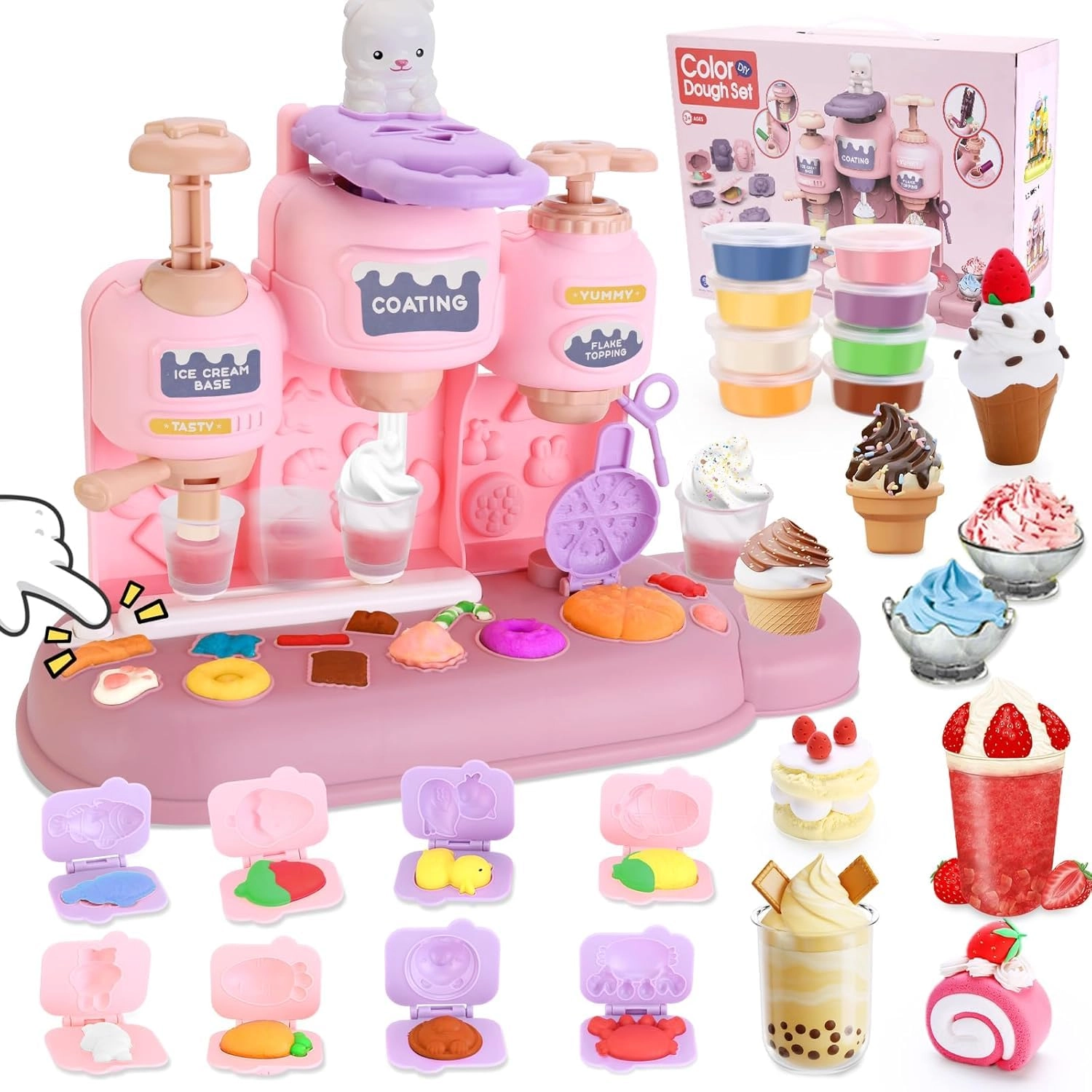 TOYBY 3 in 1 Dough Sets - 51 pcs (SFG0112)