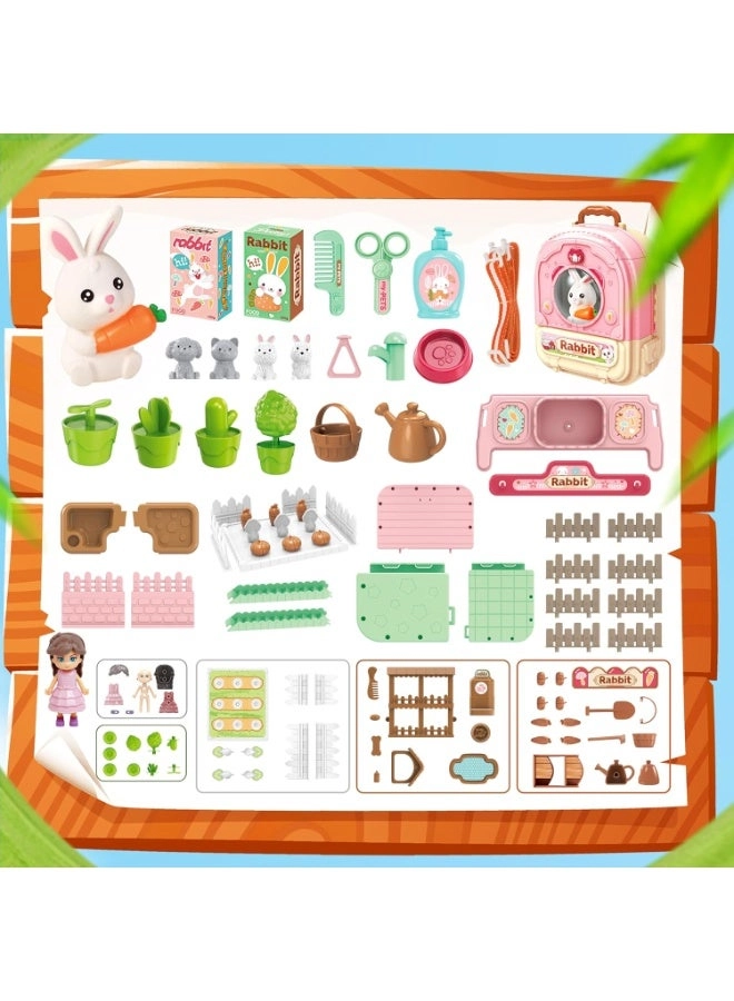 Pet Rabbit Doll - 3-in-1 Carrier Backpack