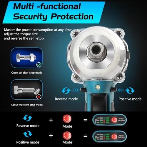 Cordless Impact Wrench - 380N.m 1/2"