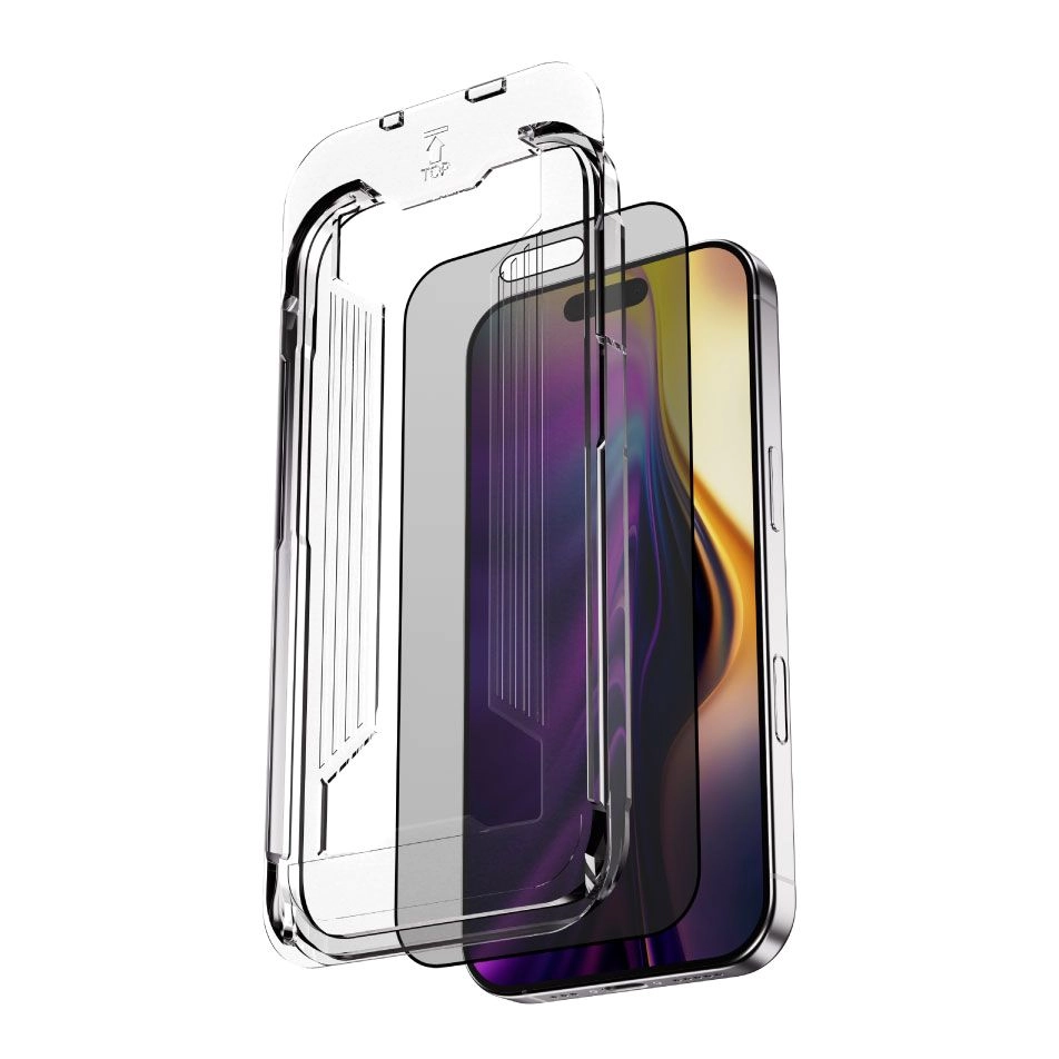 blupebble Privacy Tempered Glass Screen Protector for iPhone 17 Pro