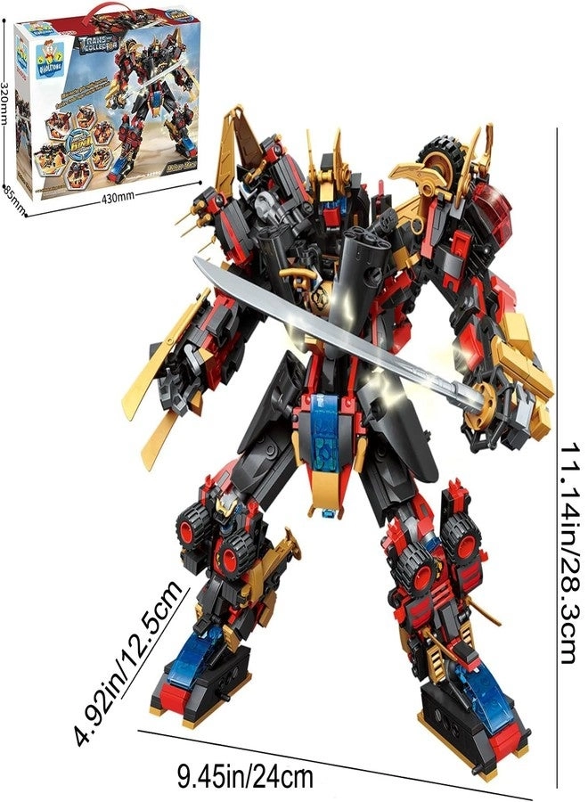 Transforming Mecha Robot - 12 in 1 542 PCS