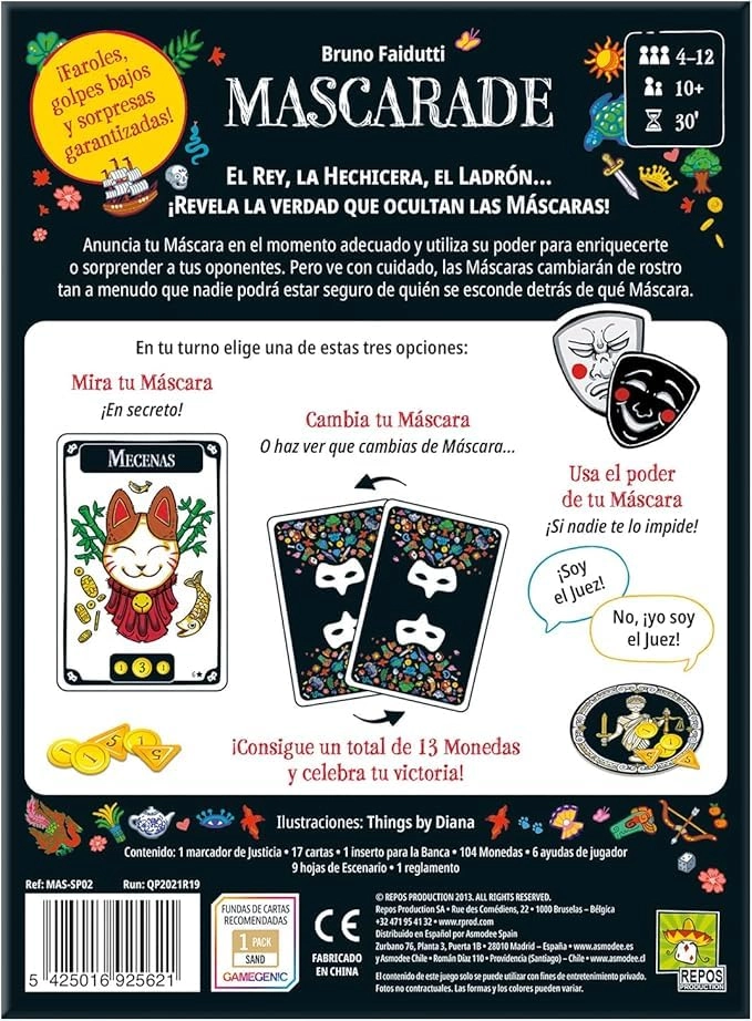 Mascarade: New edition - Card Game (Spanish)