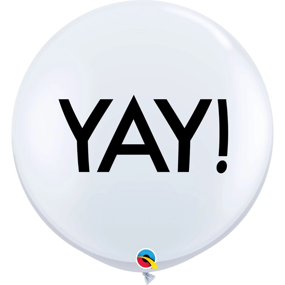 Party Zone Simply Yay Latex Balloon - 2pcs 30-Inch White