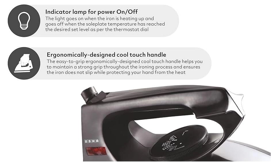 EI 2801 - 750 watts Dry Iron Black