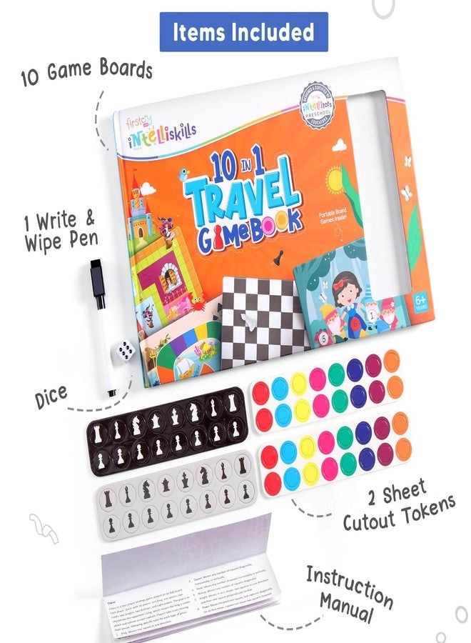 Chess + Little Mermaid + Aladdin + Travel Game - 10-in-1 Classic Book Set