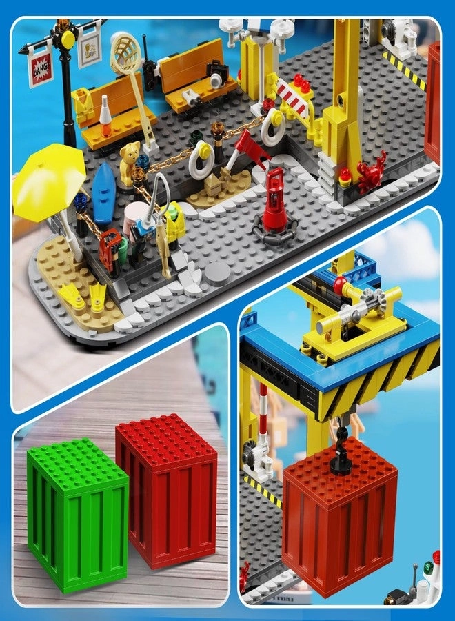 Seaside Harbor - Compatible with Lego Container Crane and Truck