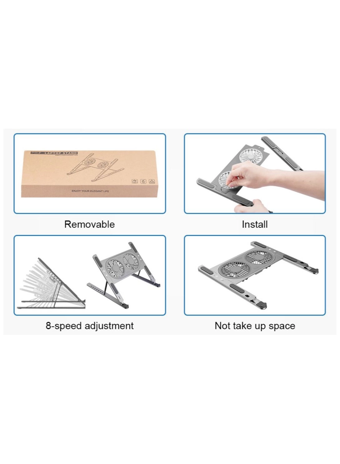 Laptop Cooling Table - Double fans
