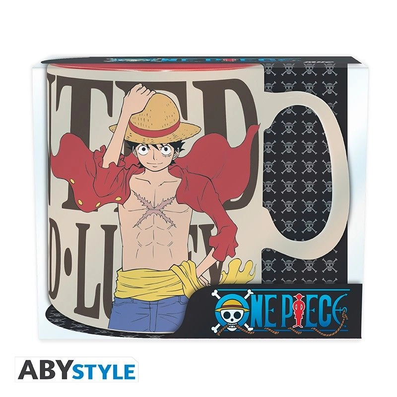 One Piece Luffy & Wanted Mug - 460 ml