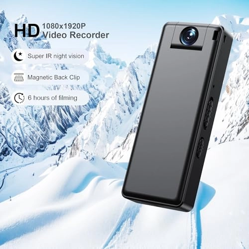 Mini Wearable Body Camera - 1080p + Memory Card - 128GB