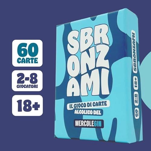 Alcohol Card Game - 60 Italian 18 years of age