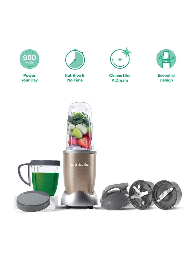 NutriBullet Pro 900 Series - 7 Piece Set Copper Gold
