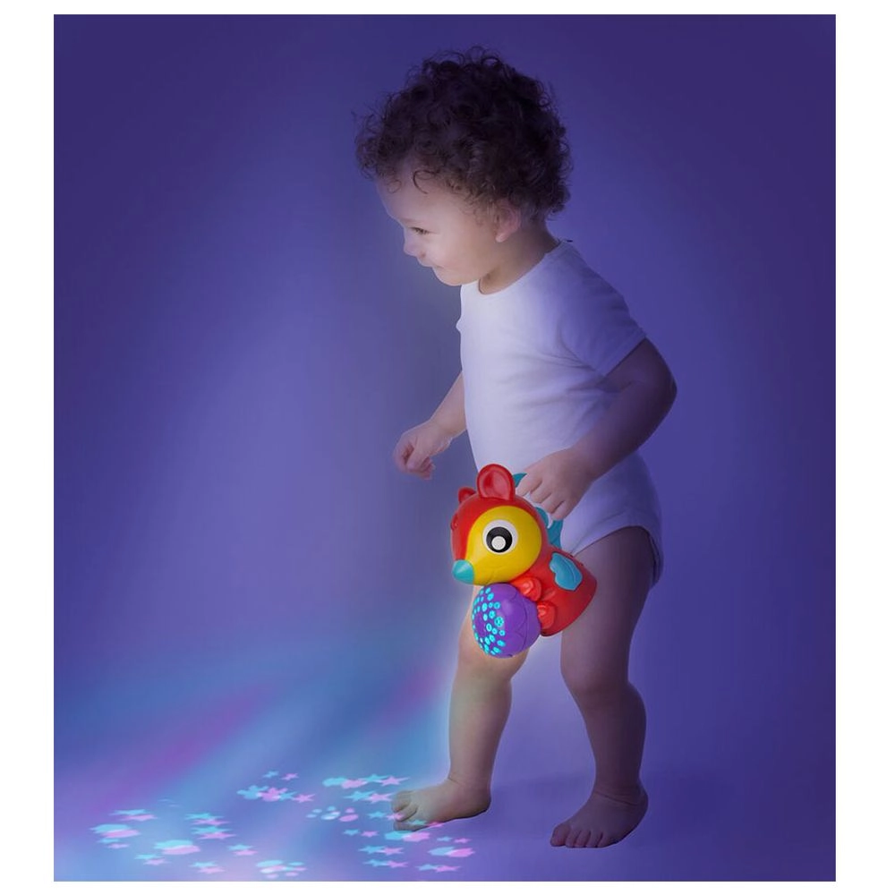 Woodlands Music & Lights Projector Gym - 4 months