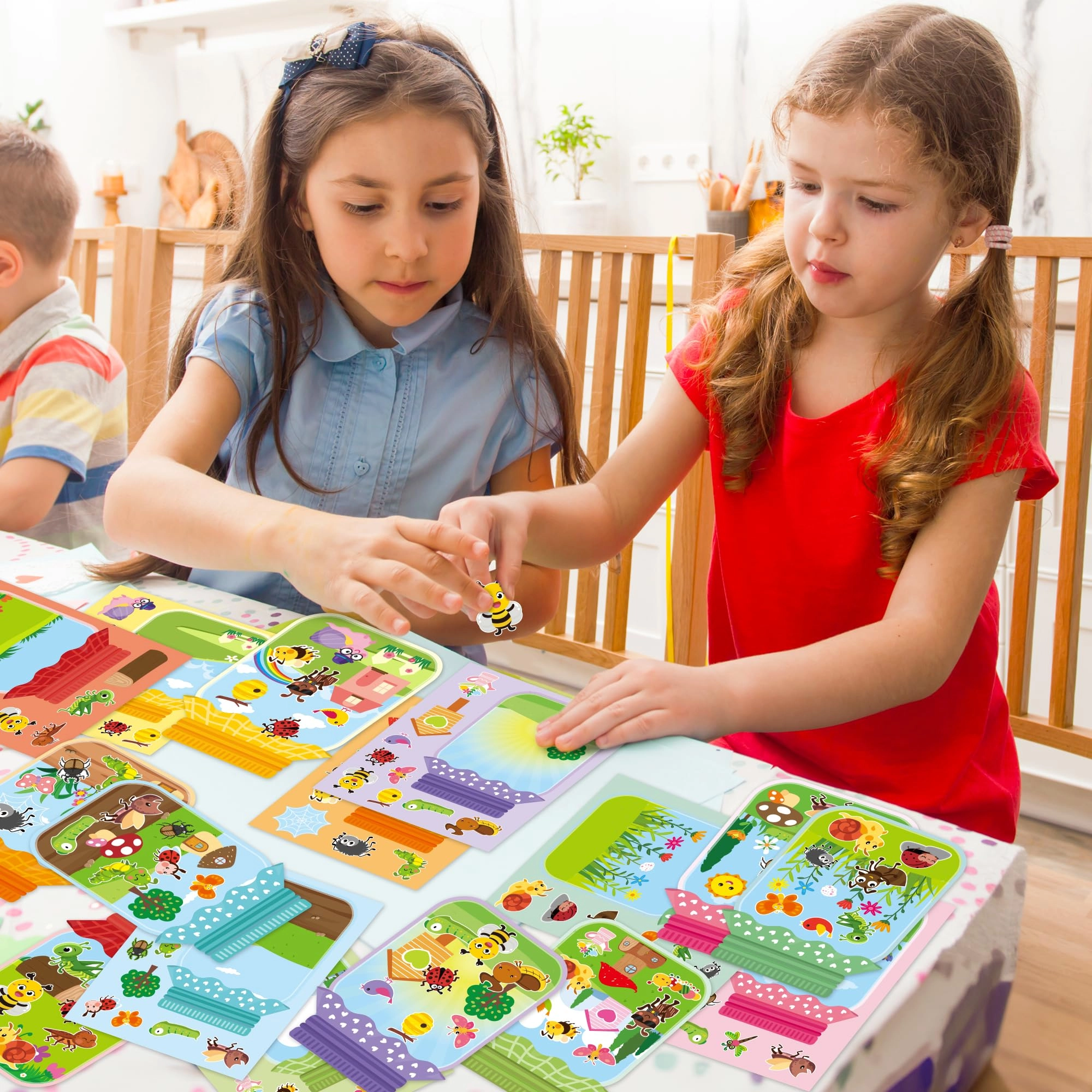 Animal Sticker Book Spring Bugs 40 pcs