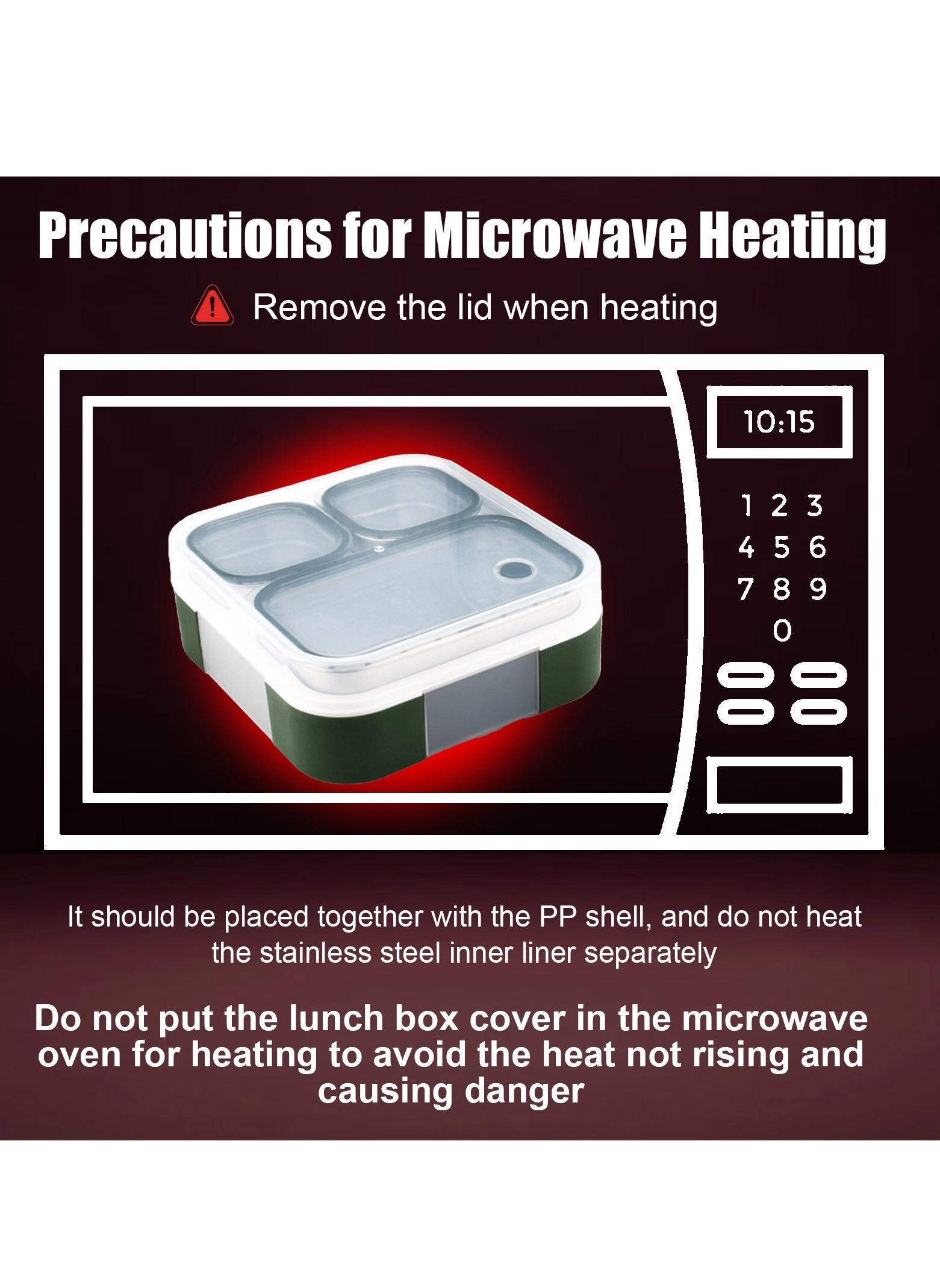 bento box - 304 Stainless steel Double-deck