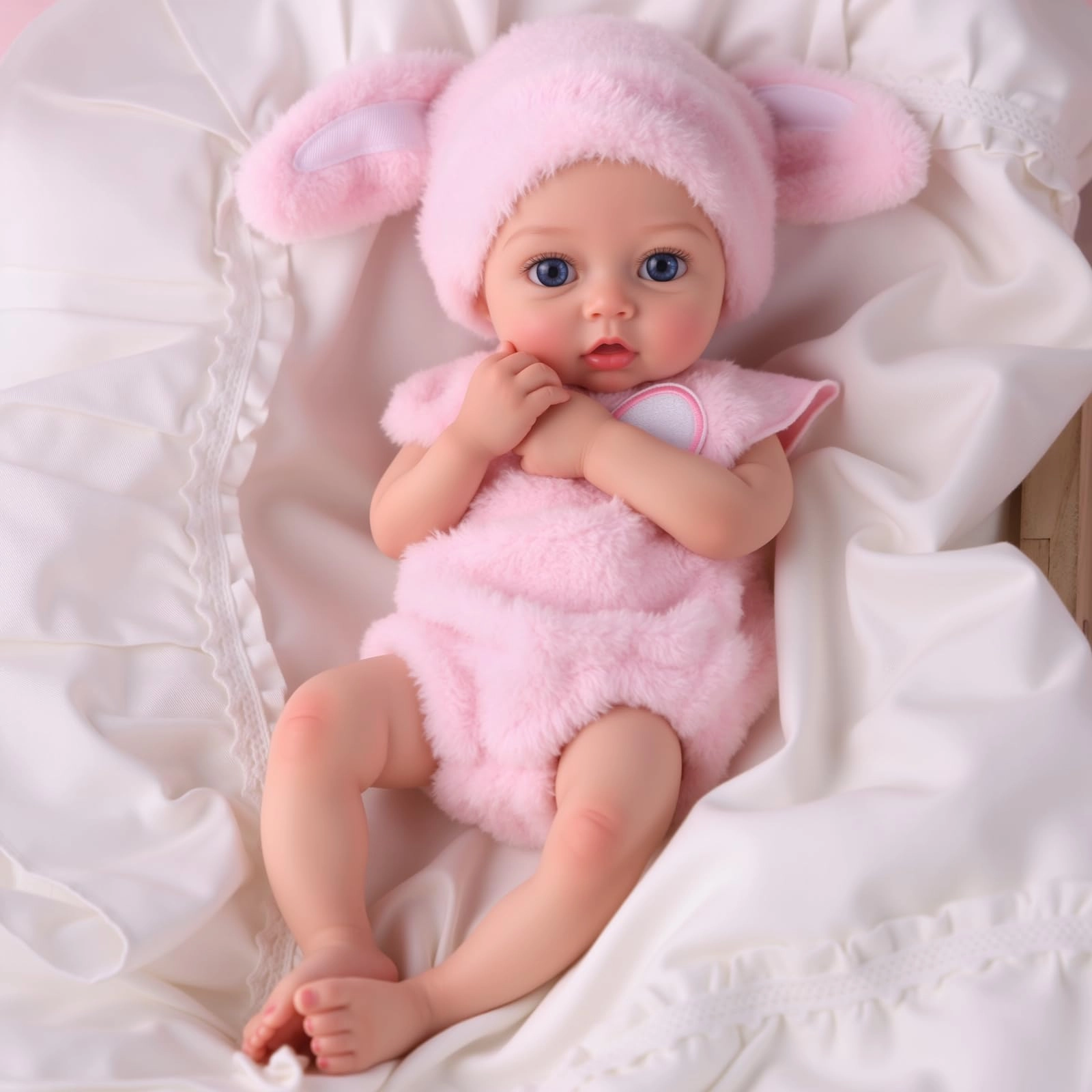 BABESIDE Phoebe Reborn Baby Doll - 12 inch Silicone Ages 3+