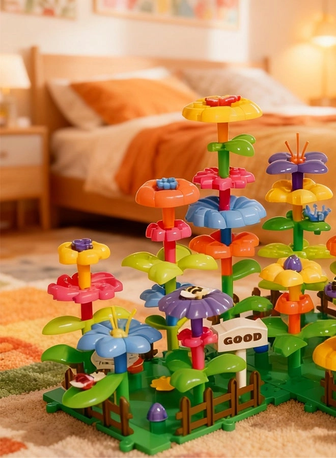 Floral Garden Puzzle Toy Set - 112 pcs