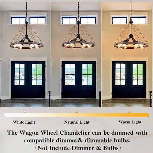 Wagon Wheel Chandeliers Ceiling Light - 60 cm to 210 cm