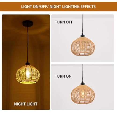 Rattan Lamp - Pendant 31cm