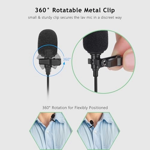Type-C Wired Lavalier Microphone USB Microphone