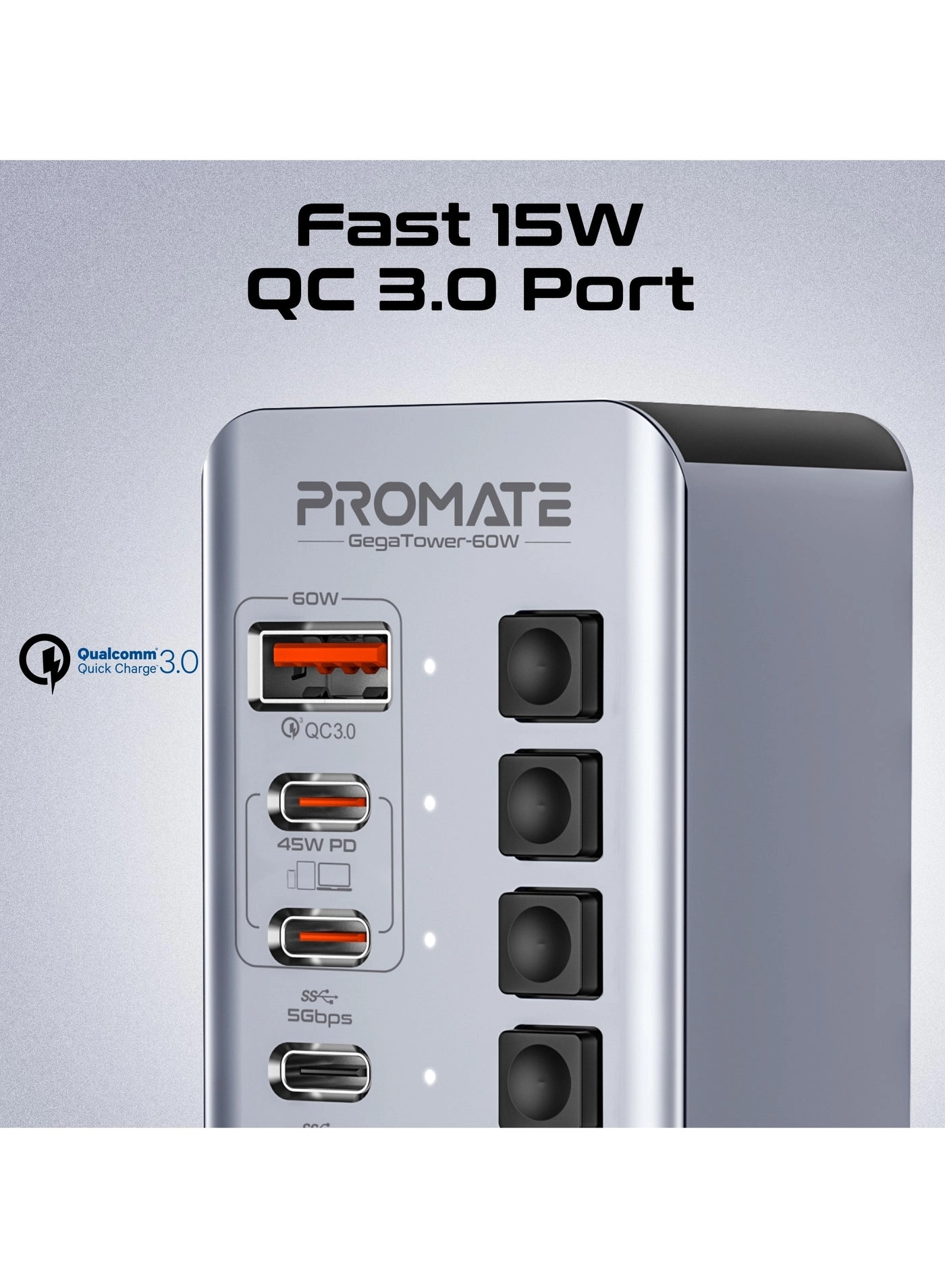 GegaTower-60W - 14-In-1 USB-C Tower Hub