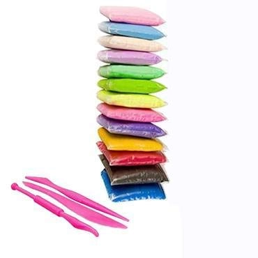 Evisha Air Dry Clay - Modelling Play Dough Light Weight 12pcs.
