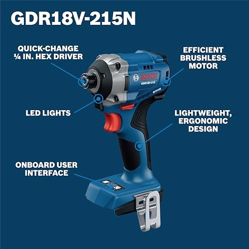 GDR18V-215 - 18V Brushless Impact Driver + BAT612 - 2Ah