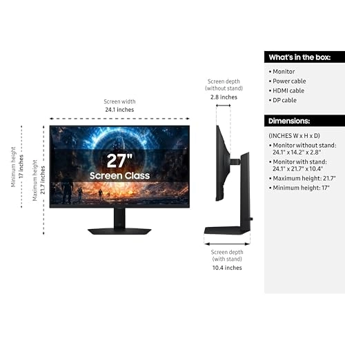 Odyssey G6 G60F - LS27FG60DENXZA 27 Inches QHD Wide 1440p