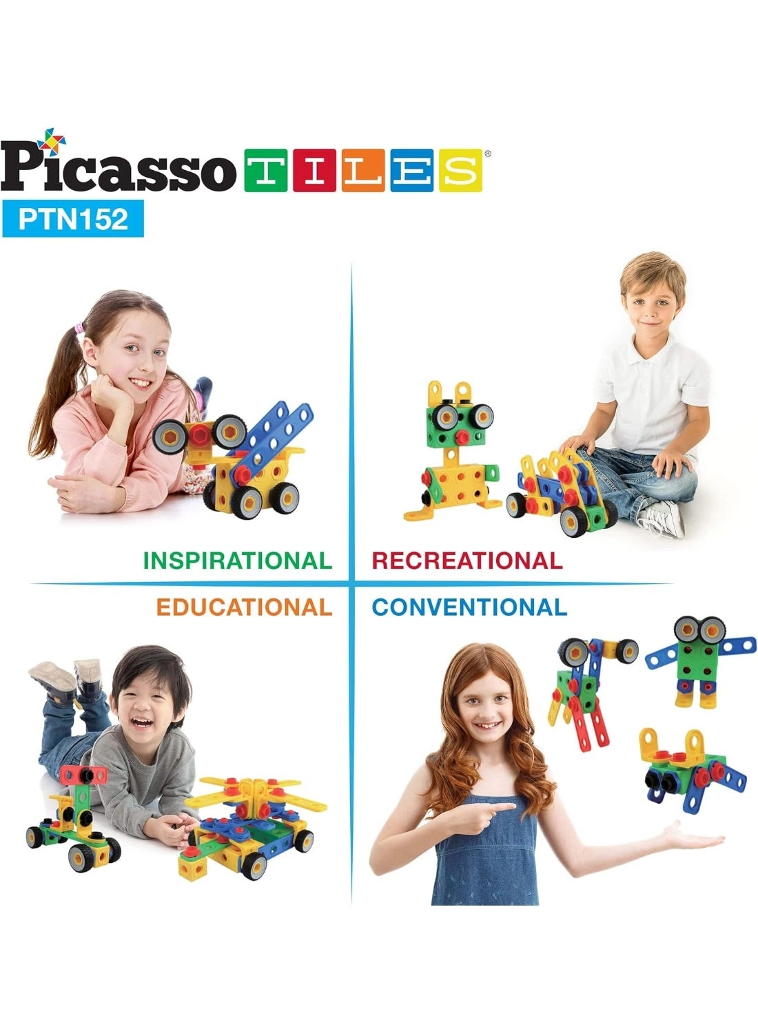 Engineering Construction Building Set - 152 pcs