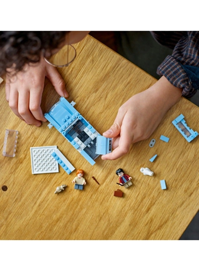 Harry Potter LEGO Flying Ford Anglia (76424) - Buildable model Ron Weasley minifigure Hedwig figure