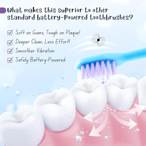 Barbie Electric Toothbrush - Enhanced Pulsar Vibration Battery Included