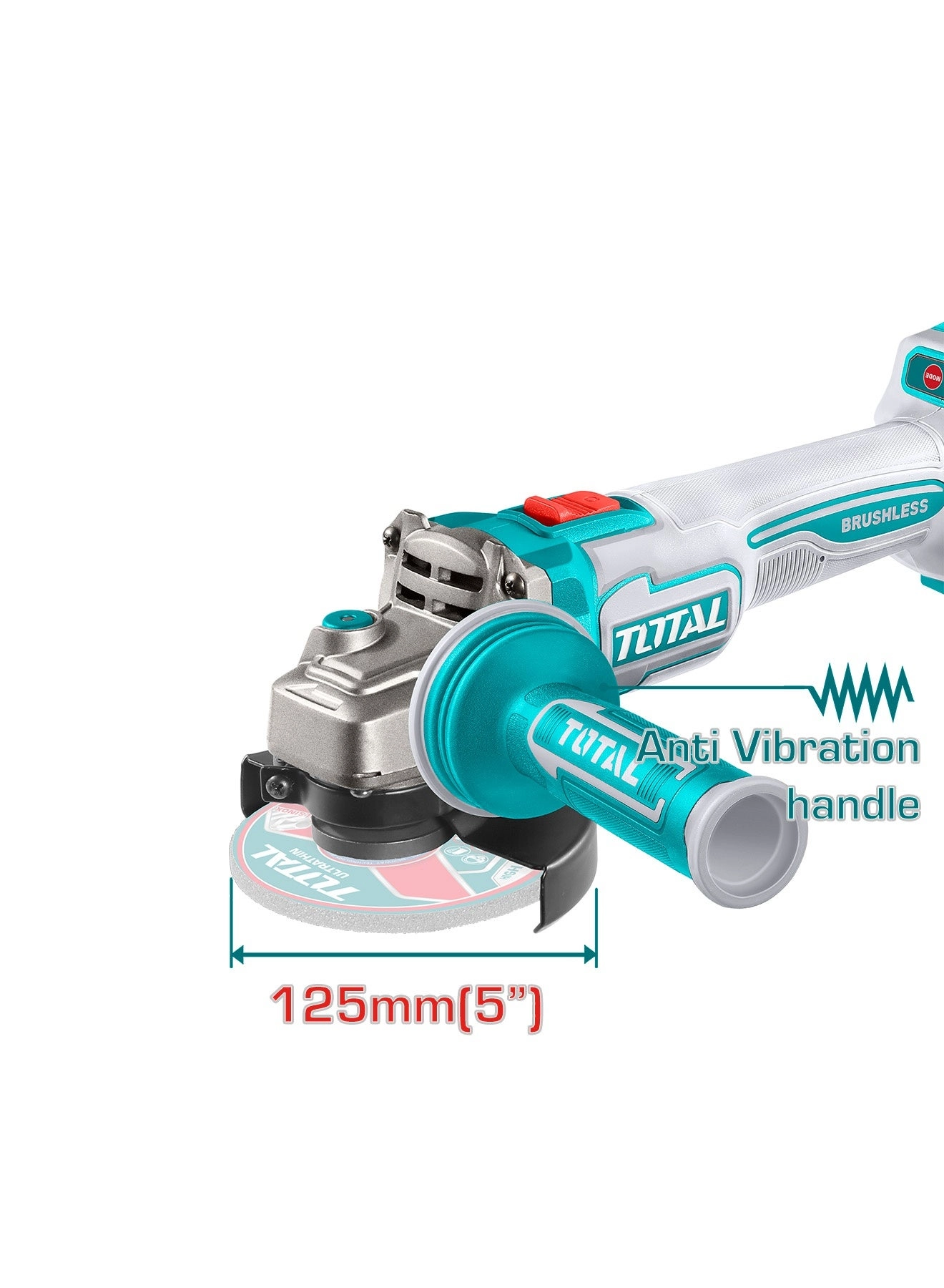 Brushless Cordless Angle Grinder - 125 mm