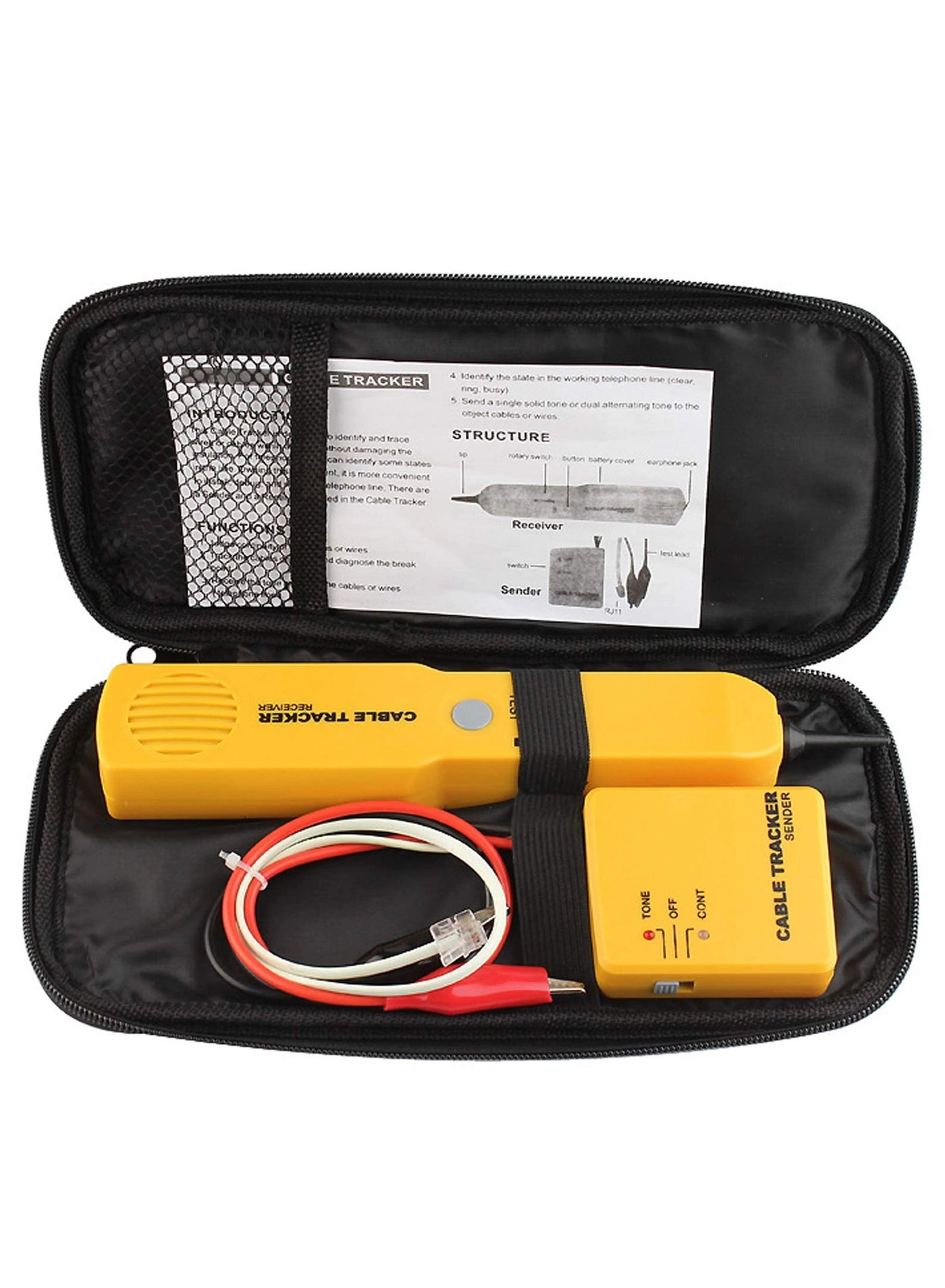 Electrical Wire Tracer Circuit Tester - Clips & RJ11 Plug