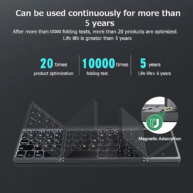 Foldable Wireless Bluetooth Keyboard - Wireless