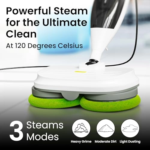 Electric Steam Mop - 15-in-1 3 steam modes