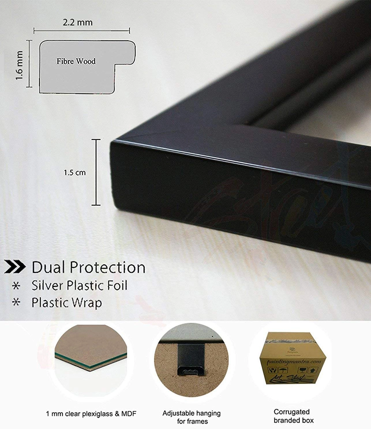 Single Picture Frame - 5x5 Inch 1