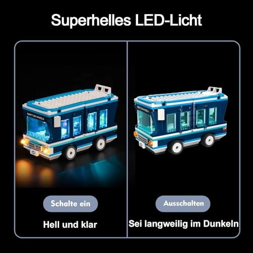 LED Lighting Kit for Lego Minions Music Party Bus 75581 - Reddish Orange Copper