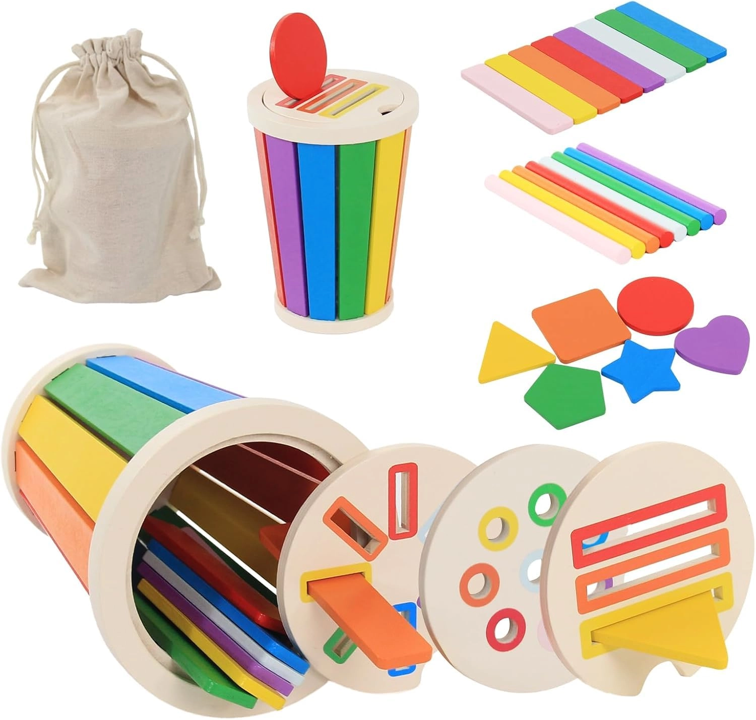 Wooden Beads Sequencing Toy Set - 2 - 12 months 21 piece(s)