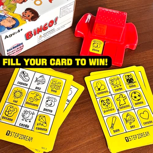 Spanish Vocabulary Bingo - Sight Words English & Arabic