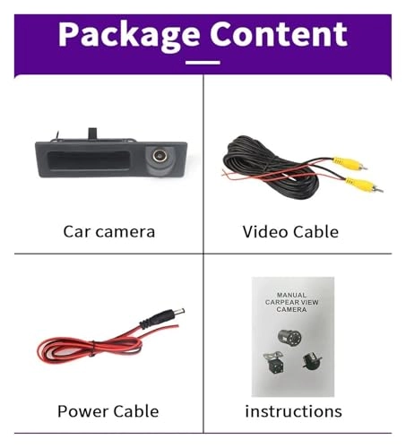 Rear View Parking Camera - Night Vision Wire
