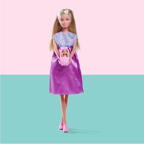 Steffi Fashion Doll - 29 cm Pregnant with Baby 4 cm 12-Piece Accessory Set Ages 3+