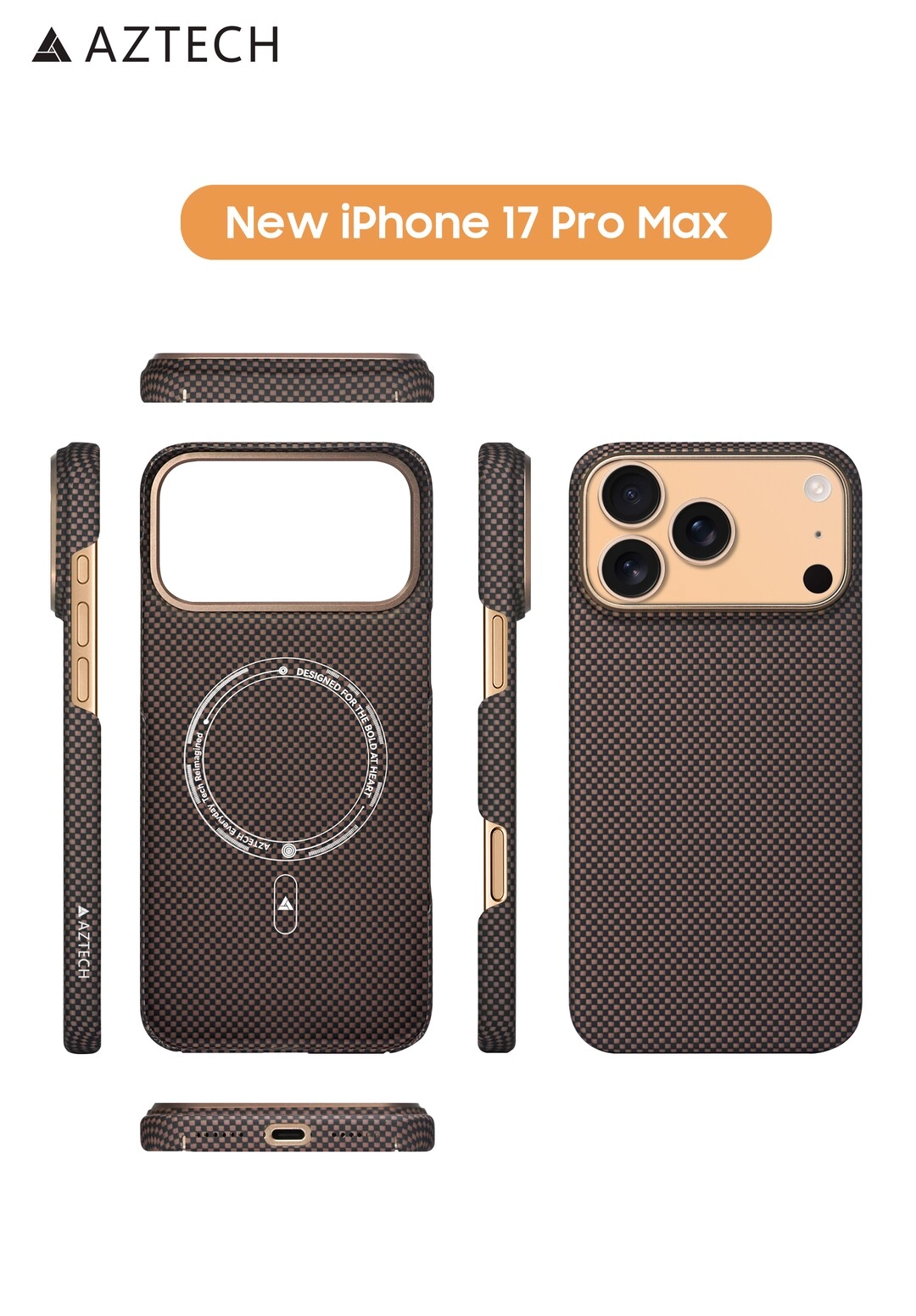 Aztech Aramid Fiber Case with MagSafe for iPhone 17 Pro Max