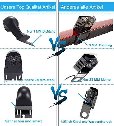 Brake Light Reversing Camera - 1280 x 720