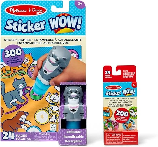 Melissa & Doug Cat Activity Sticker Book Mess Free