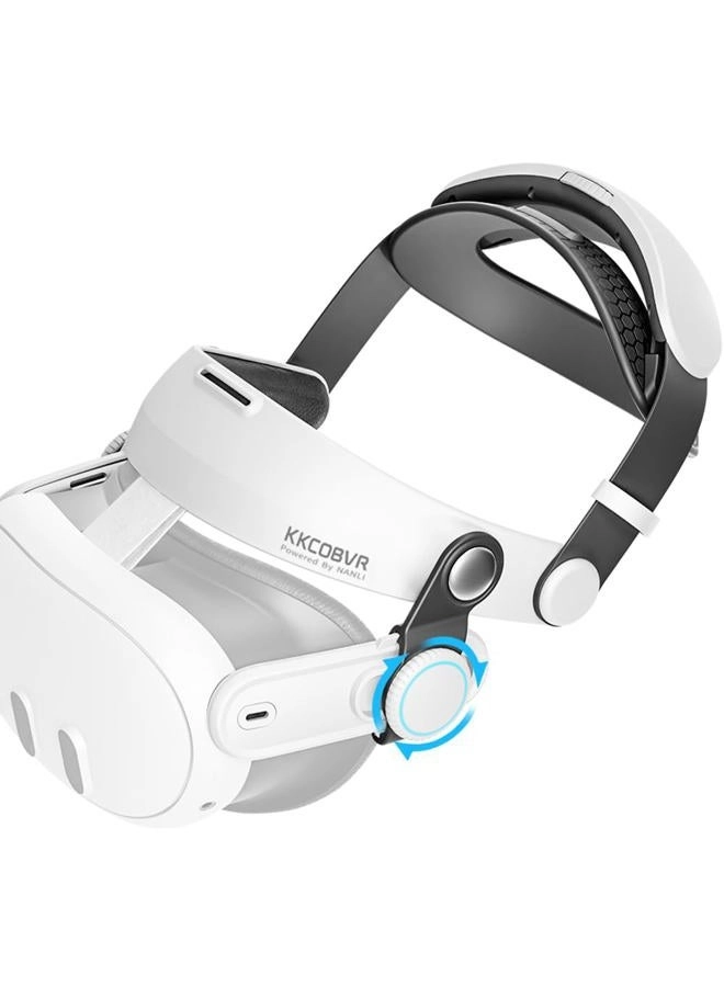 kkcobvr Q3 Halo Strap - Compatible with Meta Quest 3 White