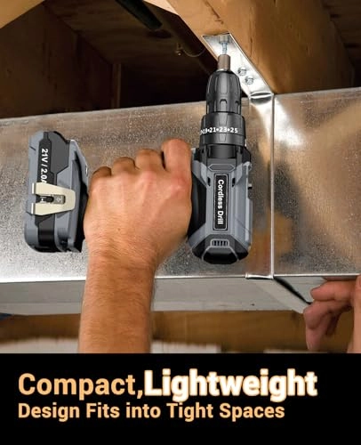 Cordless Drill Driver - 2000 Milliamp Hours
