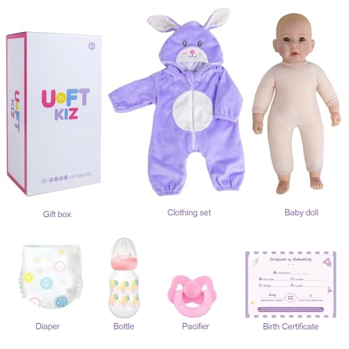 Real Life Baby Dolls - 17 inches Vinyl Soft Cloth Body Ages 3+