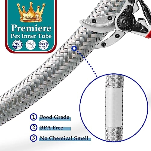 Refrigerator Water Line - 12 FT 1/4" Compression